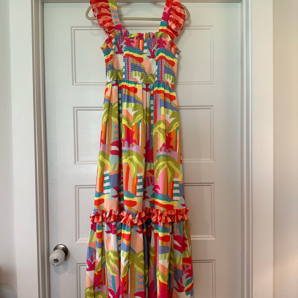 Wren Harbour Island Sleeveless Maxi Dress Crosby by Mollie Burch size M